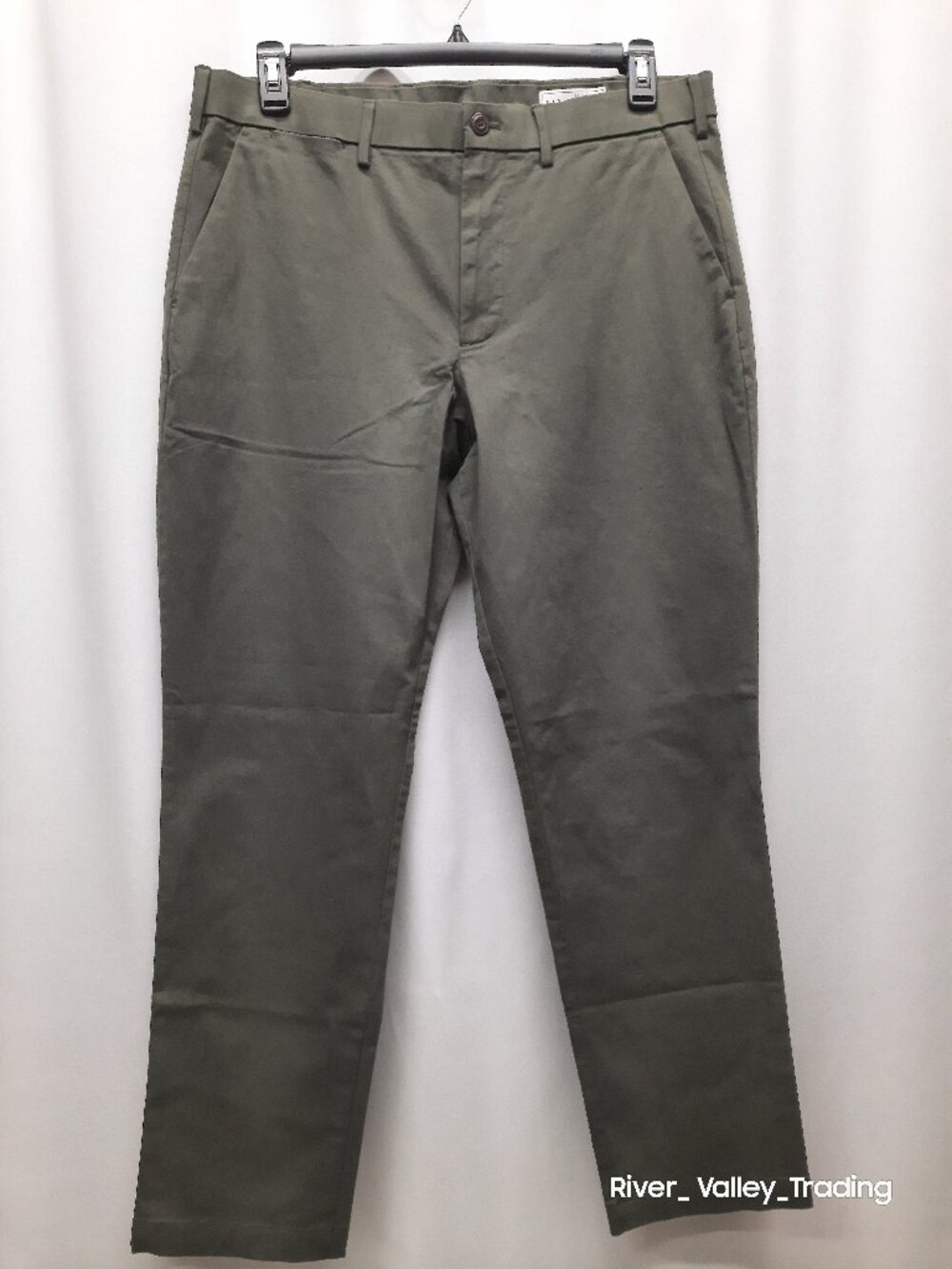 GAP Mens Pants 36x30 Olive Green Slim Performance Chino Chinos Stretch Casual 36